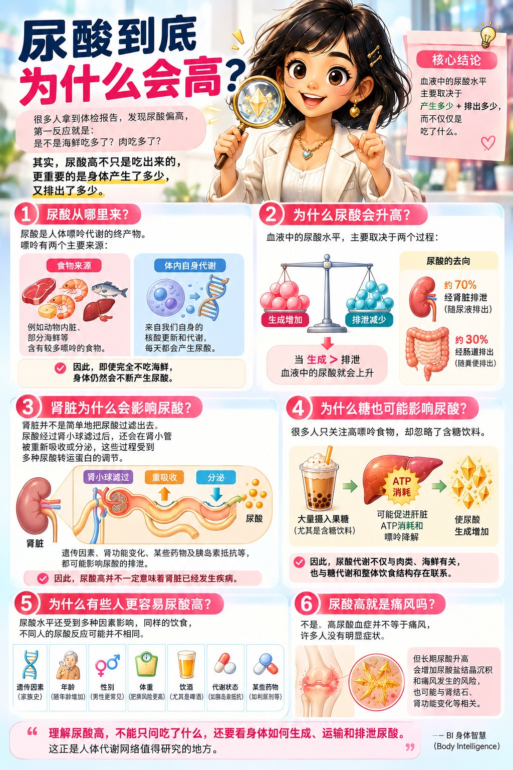 尿酸到底为什么会高？