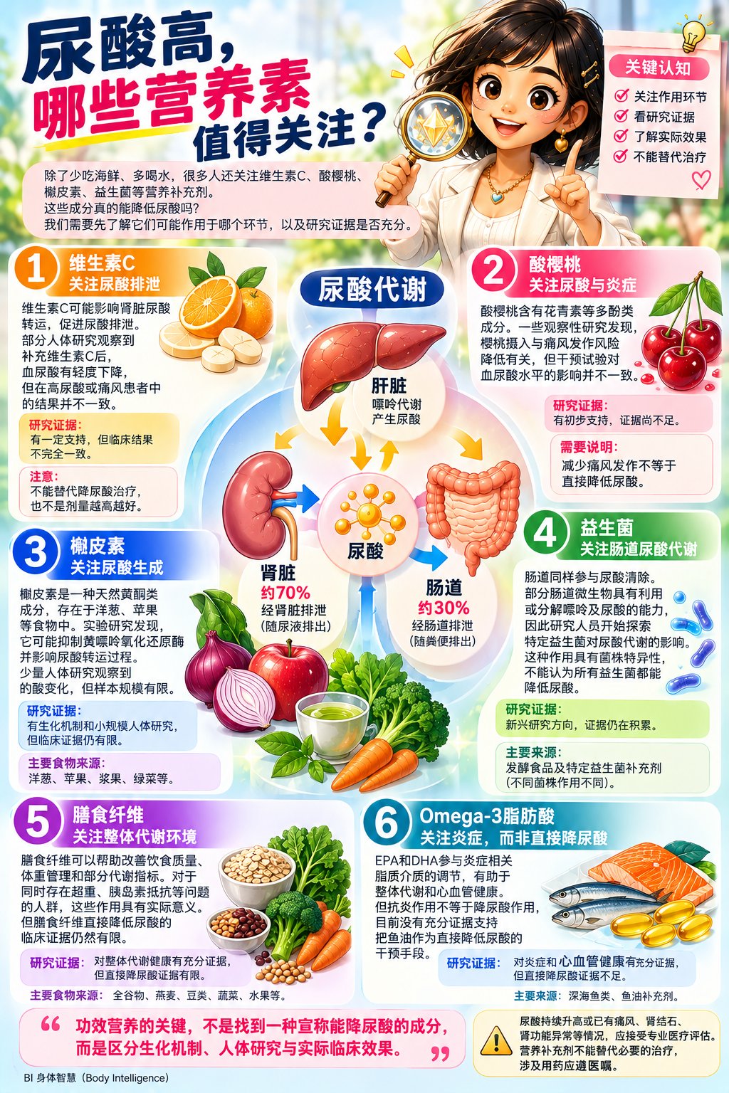 尿酸高，哪些营养素值得关注？